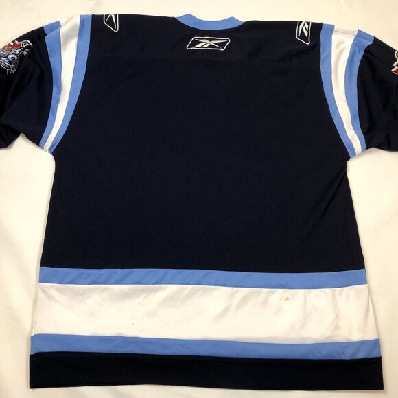 Reebok 2007 95th CFL Grey Cup Toronto Hockey Navy Blue Jersey Mens Size Large - Picture 13 of 16
